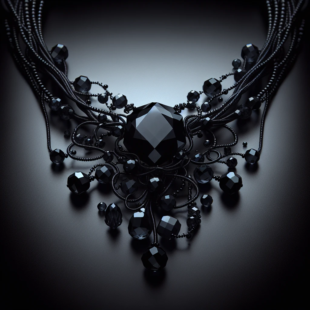 Black crystal necklace meaning