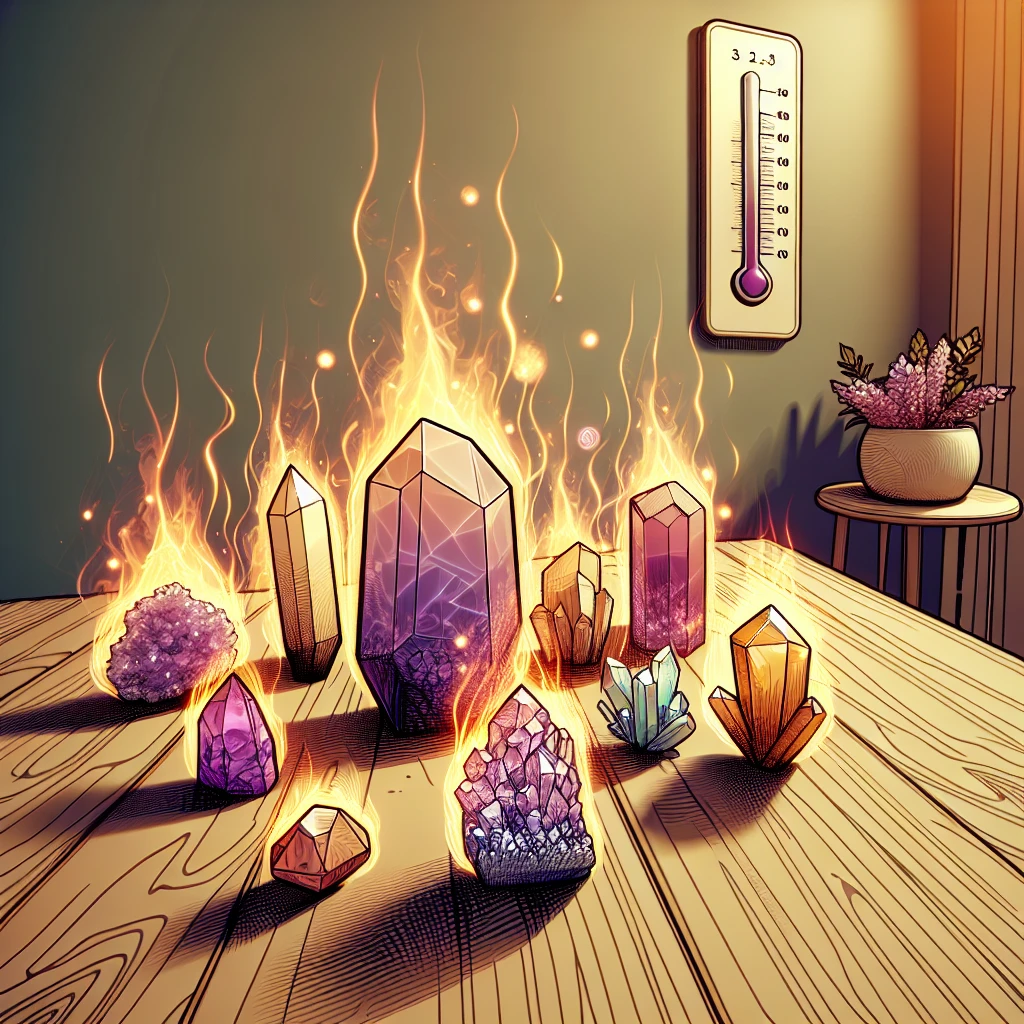 crystals get hot